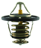 AISIN thermostat and gasket front view showing OE fit and sealed replacement benefit