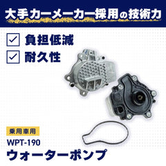 AISIN water pump with included gaskets displayed for correct sealing and easy installation