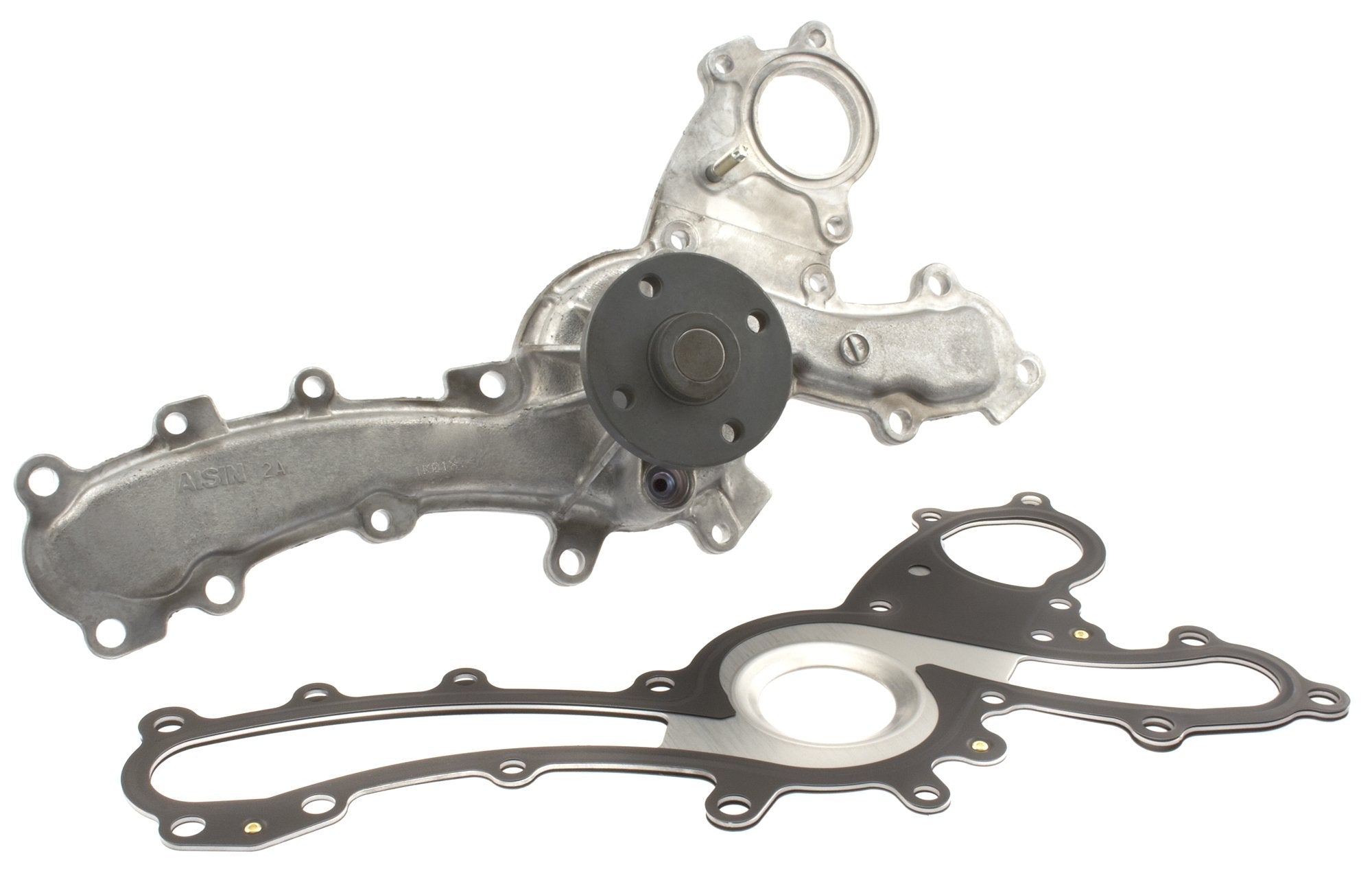 AISIN WPT-803 front profile showing pump housing and inlet/outlet, ensuring correct fit