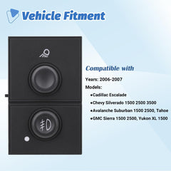 AiYiGu fog lamp switch rear connector with 6-pin terminals for plug-and-play fit