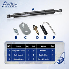 AiYiGu included hardware and tools laid out for DIY install and faster setup