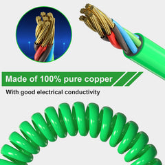 AJulyBee stainless-steel spring end that prevents kinks and extends lifespan
