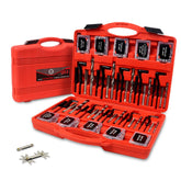 AKM molded case open with organized 338-piece kit for fast repairs