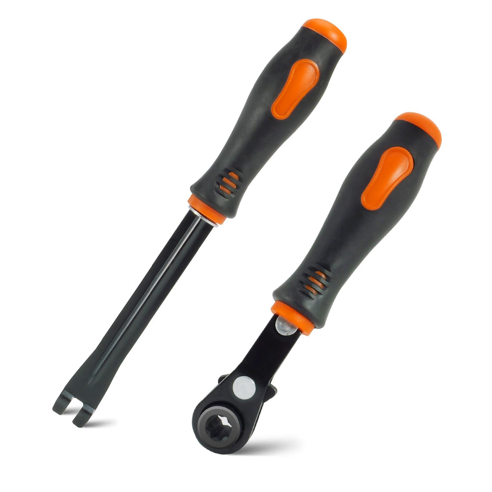 AKSOVA front view of the two-piece tool set showing durable construction and organized packaging for quick access