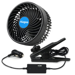 Alagoo front view of 6-inch fan showing blades and grill for targeted cooling
