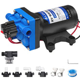 ALDERVIC front view of pump showing compact housing and mounting points for easy installation