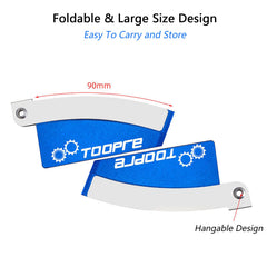 ALEOED next to ruler showing 104×47×2.5mm size benefits compatibility with common rotors