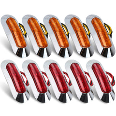 ALFU front view of amber and red marker lights showing clear signaling benefit
