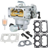 ALL-CARB front view showing mounting points and benefits easy replacement