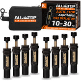 ALL-TOP front view of deflator kit showing pouch and contents for quick packing