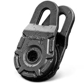 ALL-TOP snatch block front view showing forged body and secure attachment benefit