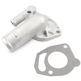 Allmotorparts thermostat housing front view showing solid construction and reliable fit