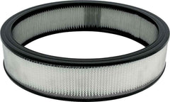 Allstar Performance front view of paper air filter element highlighting fit and airflow benefits
