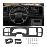 ALMULOO dash cover front view showing clean double-DIN fit and finish