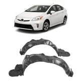 ALMULOO front fender liners pair front view showing full coverage and protection