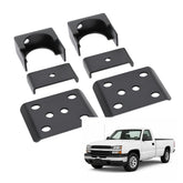 ALMULOO front view of 6-inch lowering kit showing fitment and heavy-duty build benefit