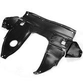 ALMULOO front view of splash shield showing full coverage and protection