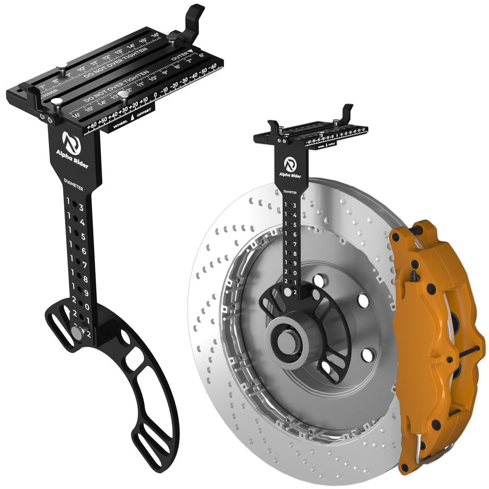 Alpha Rider front view showing whole tool and visible scale for quick fitment checks