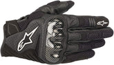 Alpinestars SMX-1 Air V2 front view showing mesh ventilation and leather protection for airflow benefit