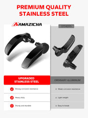 Amazicha close-up of stainless steel texture demonstrating corrosion resistance benefit