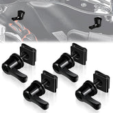 Amazicha front view of mounted saddlebag bolts showing secure fit and theft deterrent