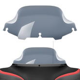 Amazicha front view windshield showing wave-top and smoke tint for improved airflow