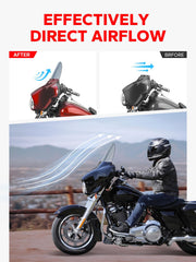 Amazicha mounted on a Street Glide fairing demonstrating precise compatibility