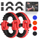 AMBULL front packaging showing red hammerlock links and included parts for easy identification