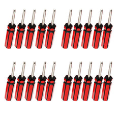 Amcarker close-up of metal tip engaging valve core for reliable removal