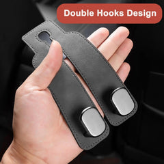 Amelity hook attached to headrest demonstrating quick tool-free installation