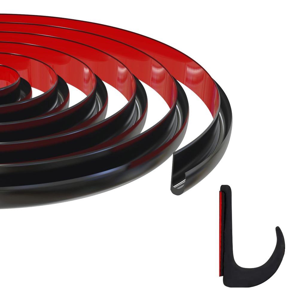 Ameri front view of 25ft PVC drip rail showing length and packaging benefit