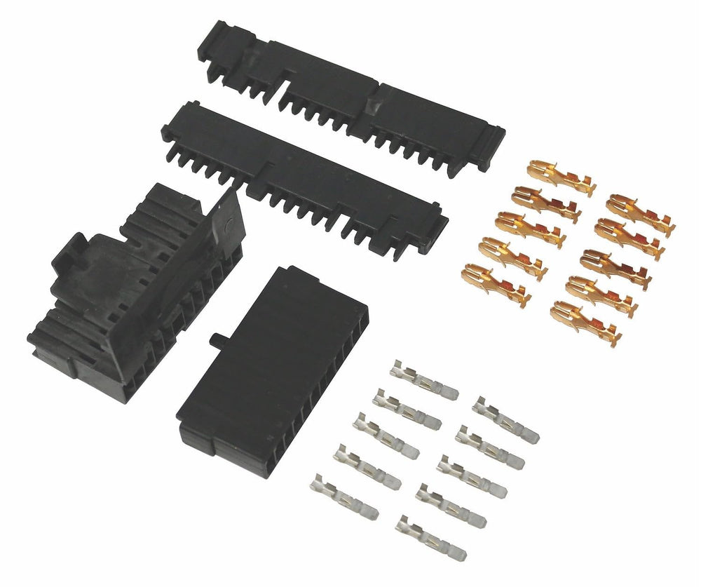 American Autowire front packaging showing kit contents and benefit of complete connectors