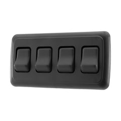 American Technology Components front view quad switch showing clean bezel and toggles for neat control