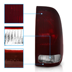 AmeriLite installed on F-150 rear view demonstrating direct-fit replacement and improved appearance