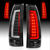 AmeriLite tail light front assembly showing clear lens and LED benefit