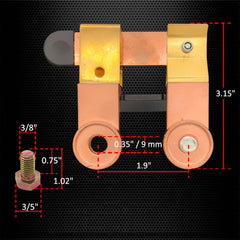 Ampper switch mounted on a boat battery side post protecting electrical systems