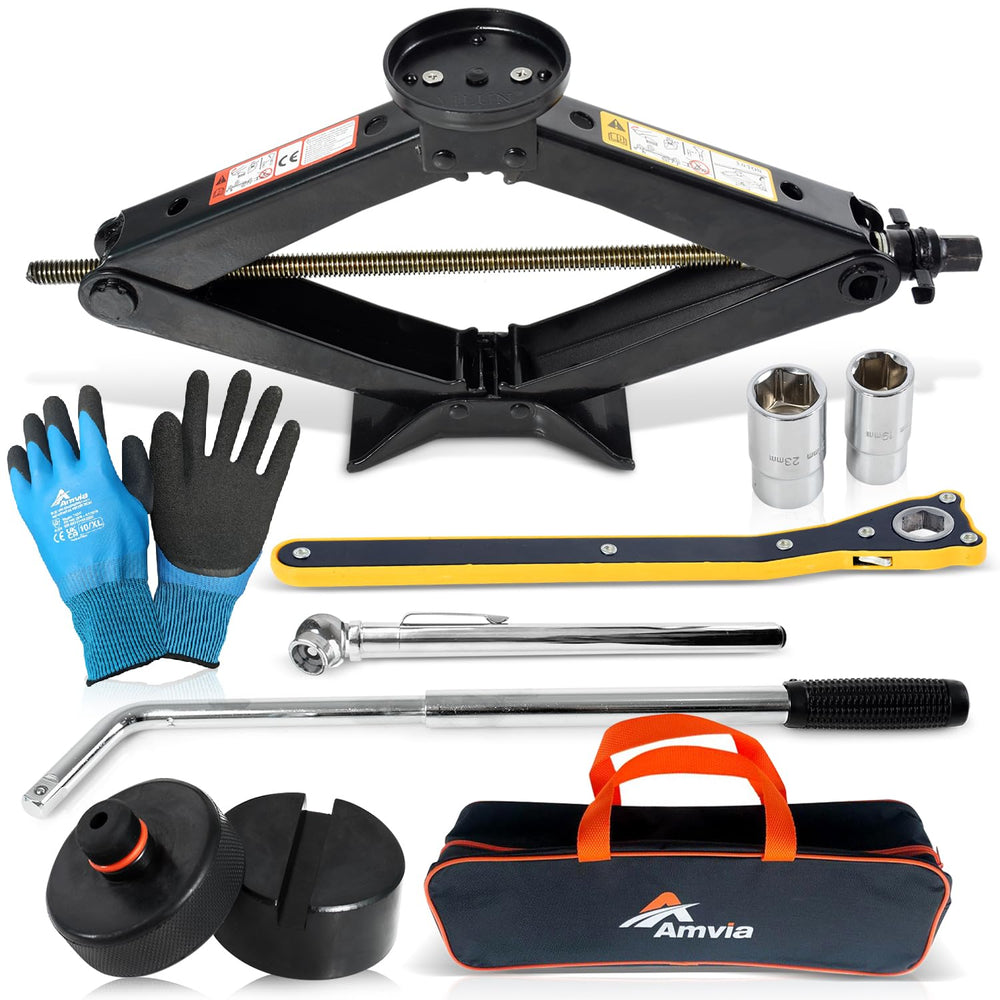 AMVIA front packaging showing complete kit and compact storage benefit