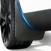 AMZAUTO front mud flap showing precision fit and factory alignment for protection