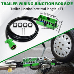 Anayguto molded 7-way plug closeup demonstrating tight fit and easy hitch connection