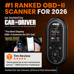 ANCEL BD310 app dashboard on smartphone delivering clear vehicle insights