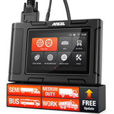 ANCEL HD3400 Pro front display showing menu and quick access for faster diagnostics