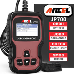 ANCEL JP700 front view showing device and readable display for easy diagnosis