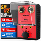 ANCEL SP02 front view showing ports and control for quick diagnostics