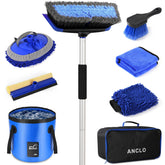ANCLO assembled 62-inch wash brush showing reach and control benefit