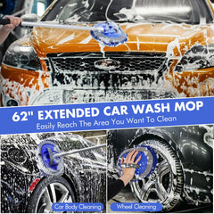 ANCLO windshield squeegee on glass removing water streaks for clearer visibility