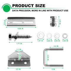 Andorm clamp base detail showing secure fit on crossmember for vibration-resistant support