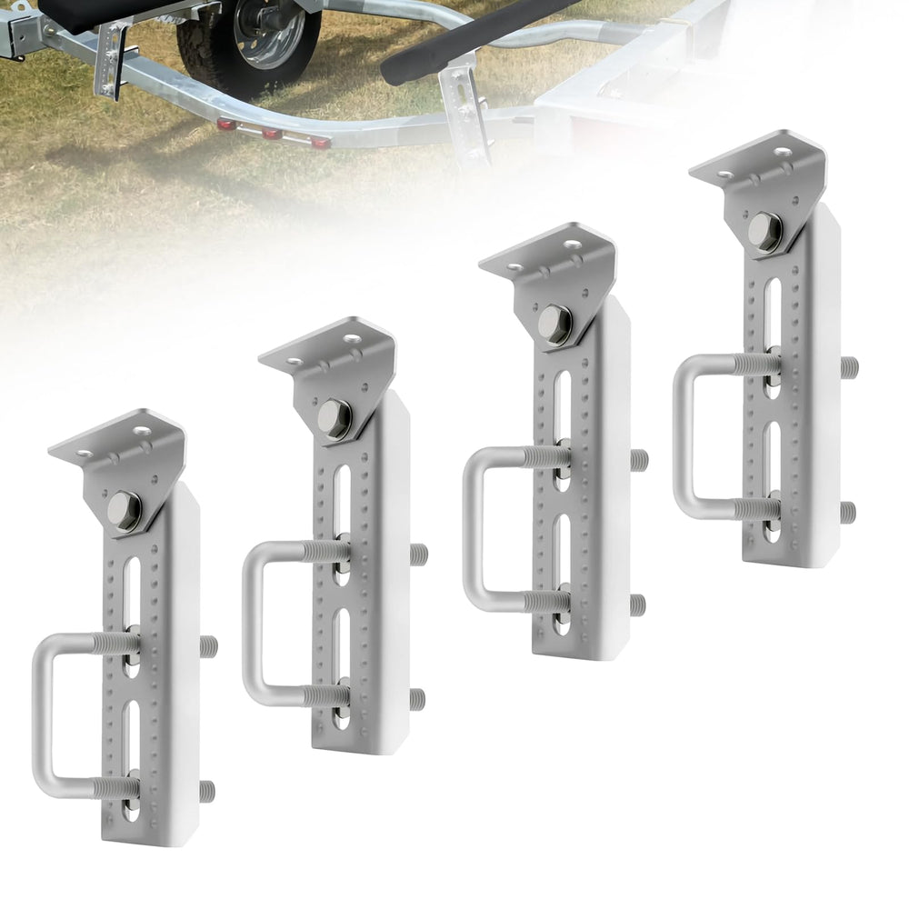 Andorm front view assembled kit showing four galvanized bunk brackets and benefits of dependable support