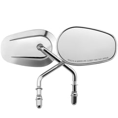 ANGRY GRIT mirror mounted on Harley handlebar demonstrating fitment benefit
