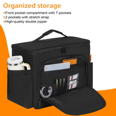 ANILD organizer installed in sedan demonstrating easy installation and reachability
