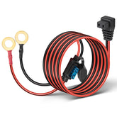 Anina front plug and ring terminal showing secure connection benefit